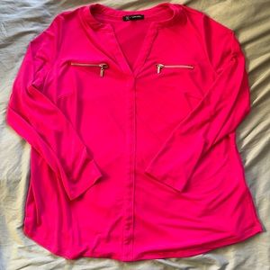 INC Hot Pink Blouse